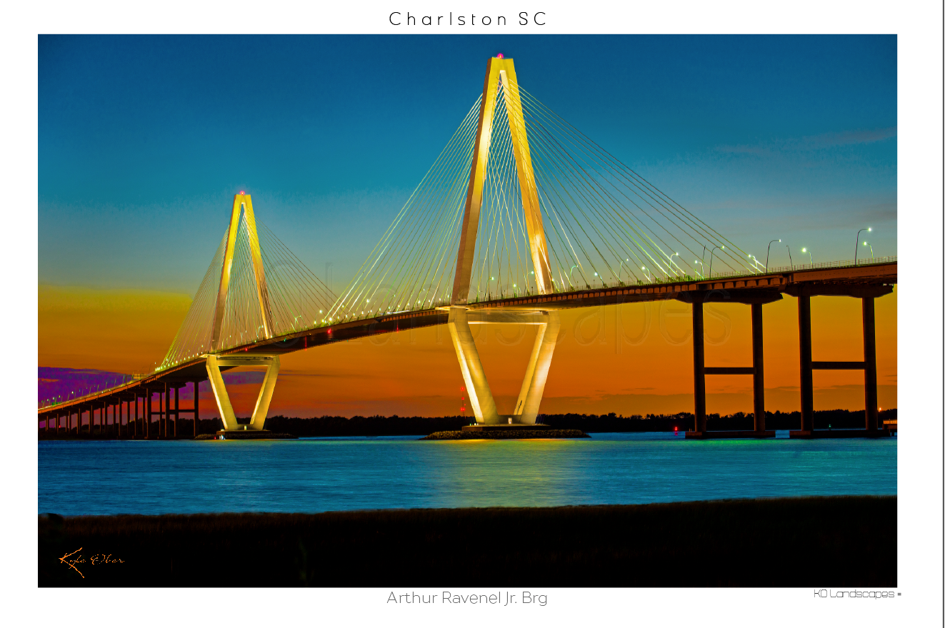 The Southeast /Arthur Ravenel Jr. Bridge - Dusk