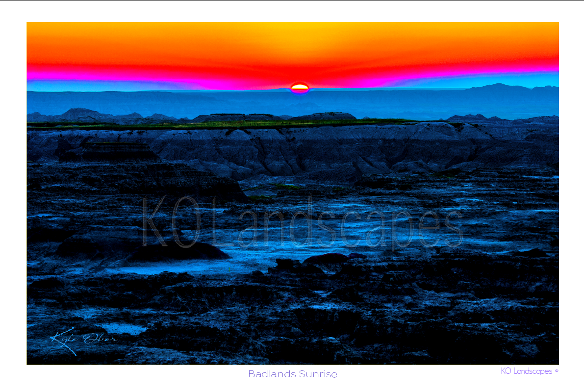 The West / Badlands Sunrise