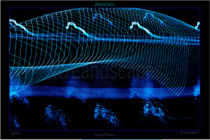 Abstract photo .. Blue Swirl .. 30th Street Bridge .. String Theory
