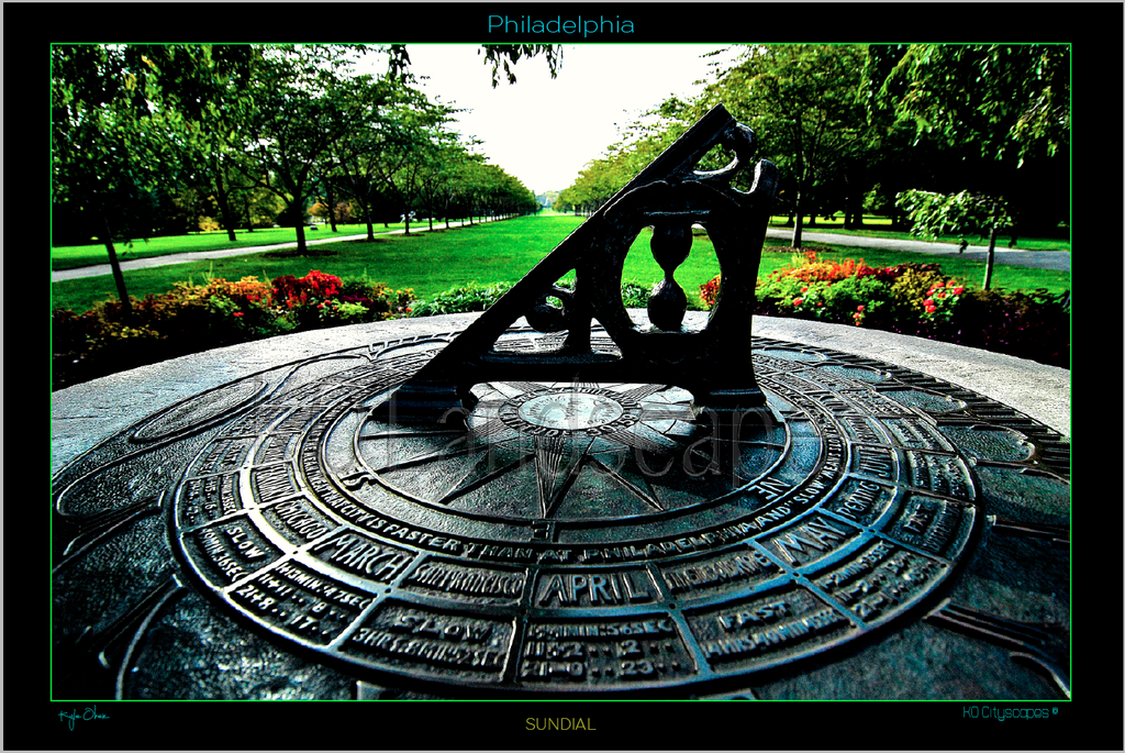 Philadelphia Pa., Landscape, Cityscape,  City View, fountain, Statue, Restaurant, shopping, Landmark, Sunset, Sundial, Green Orange, Blue, Red, Gray, Historical landmark, Shofuso Japanese House, Garden, Centennial Arboretum, 
