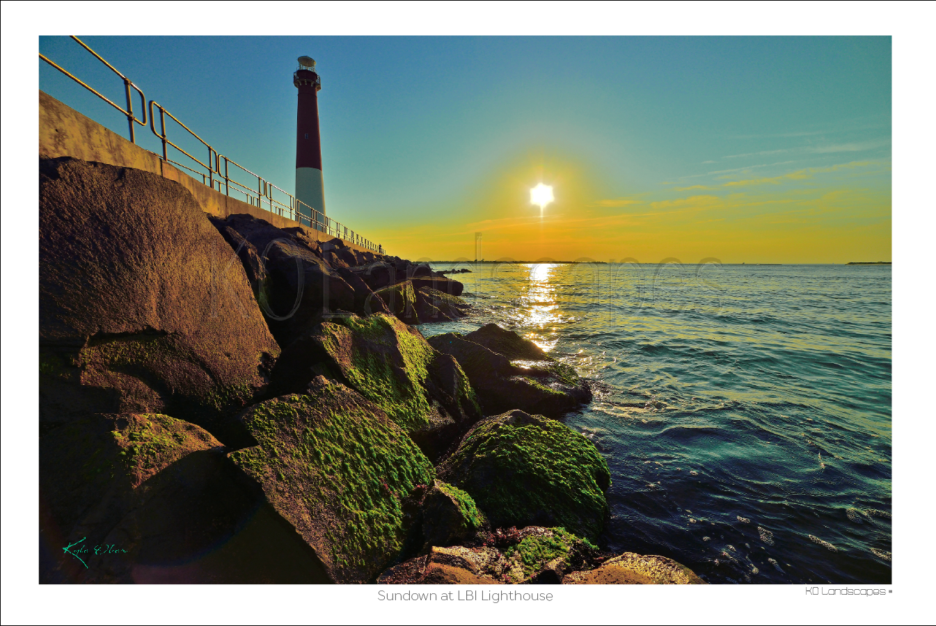 Shoreline / Sundown at LBI Lighthouse